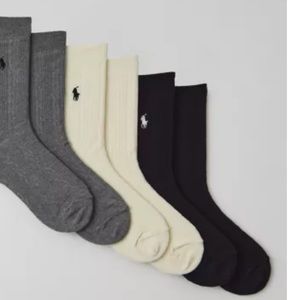 black cable knit polo ralph lauren socks, never worn